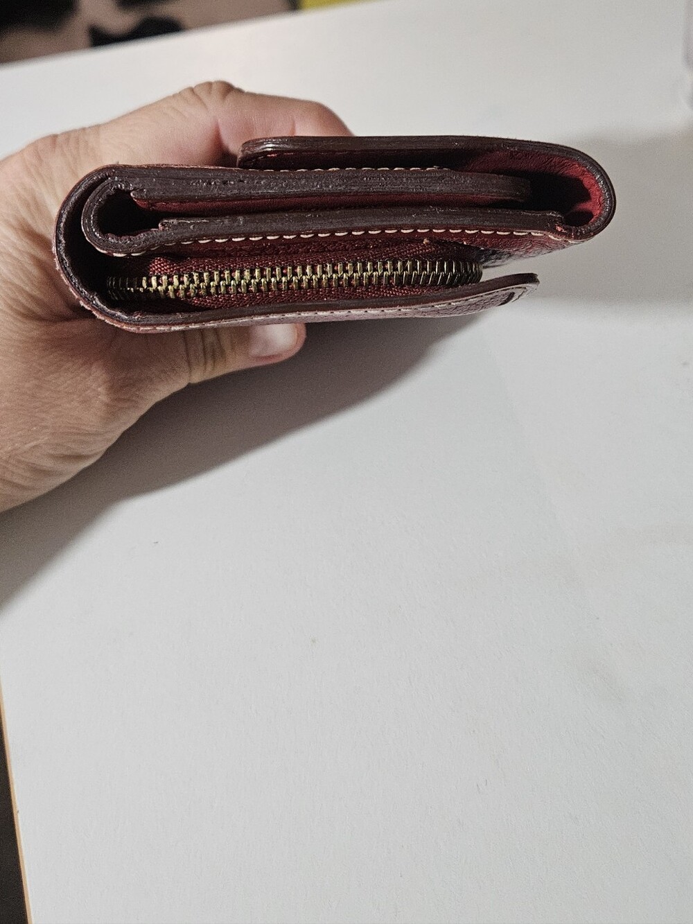 Red Louis Vuitton Suhali Portefeuille Le Favori Compact Wallet - Picture 8 of 14